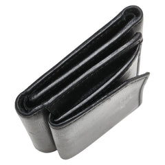 ジミーチュウ HAWLEY ホーリー 三つ折り財布 ブラック レザー レディース JIMMY CHOO 【中古】