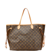 ルイ ヴィトン モノグラム ネヴァーフルGM トートバッグ ショルダーバッグ M40157 ブラウン PVC レザー レディース LOUIS VUITTON 【中古】
