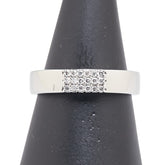 Pt900 プラチナ ダイヤ0.168ct リング 指輪 メンズ 19号 【中古】