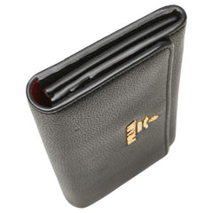 プラダ 長財布 ブラック レザー レディース PRADA 【中古】