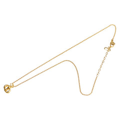 ディオール CDロゴ ストーン ネックレス ゴールド メッキ レディース Dior 【中古】