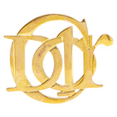 ディオール Diorロゴ ブローチ ゴールド メッキ レディース Dior 【中古】