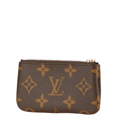 ルイ ヴィトン モノグラム ポシェット クレ コインケース キーケース M62650 ブラウン PVC レザー レディース LOUIS VUITTON 【中古】
