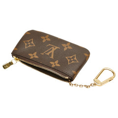ルイ ヴィトン モノグラム ポシェット クレ コインケース キーケース M62650 ブラウン PVC レザー レディース LOUIS VUITTON 【中古】