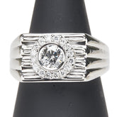 Pt900 プラチナ ダイヤ0.513ct ダイヤ0.23ct リング 指輪 レディース 16.5号 【中古】