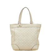 グッチ グッチシマ トートバッグ ハンドバッグ 257062 ホワイト アイボリー レザー レディース GUCCI 【中古】