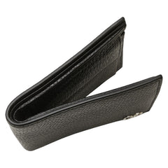 グッチ ロゴ 二つ折り財布 473922 ブラック レザー レディース GUCCI 【中古】