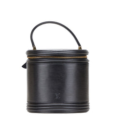ルイ ヴィトン エピ カンヌ ハンドバッグ バニティバッグ M48032 ノワール ブラック レザー レディース LOUIS VUITTON 【中古】