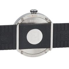 フェンディ ブースラ 腕時計 8010G クオーツ ブラック文字盤 ステンレススチール ラバー レディース FENDI 【中古】