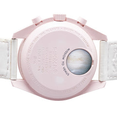 オメガ ×スウォッチ ムーンスウォッチ MISSION TO VENUS 腕時計 SO33P100 クオーツ ホワイト文字盤 セラミック ナイロン レディース OMEGA 【中古】