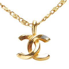 シャネル ヴィンテージ ココマーク ネックレス ゴールド メッキ レディース CHANEL 【中古】