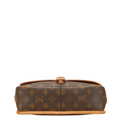 ルイ ヴィトン モノグラム ソローニュ ショルダーバッグ M42250 ブラウン PVC レザー レディース LOUIS VUITTON 【中古】