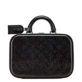 ルイ ヴィトン モノグラム グラセ ヴァリゼット PM ハンドバッグ ミニトランク M92235 ブラック レザー レディース LOUIS VUITTON 【中古】