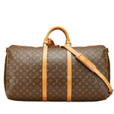 ルイ ヴィトン モノグラム キーポル バンドリエール 60 ボストンバッグ ショルダーバッグ 2WAY M41412 ブラウン PVC レザー レディース LOUIS VUITTON 【中古】