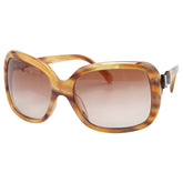 シャネル ココマーク リボン サングラス 5171-A ベージュ ブラウン プラスチック レディース CHANEL 【中古】