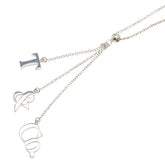 ティファニー T&Co. ロゴ ネックレス SV925 シルバー レディース TIFFANY&Co. 【中古】