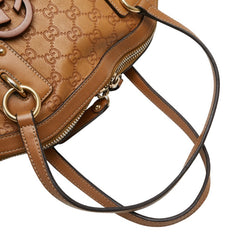 グッチ グッチシマ トートバッグ ワンショルダーバッグ 2WAY 247279 ブラウン レザー レディース GUCCI 【中古】