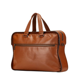 ボッテガヴェネタ イントレチャート ビジネスバッグ ショルダーバッグ ブラウン レザー メンズ BOTTEGAVENETA 【中古】