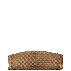 グッチ GGキャンバス アビー トートバッグ ハンドバッグ 130736 ブラウン ゴールド キャンバス レザー レディース GUCCI 【中古】
