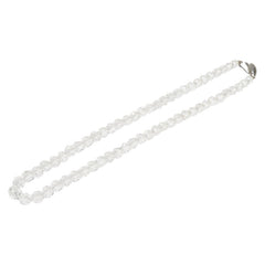 シルバー 白水晶5.4~8.8mm ネックレス レディース 【中古】