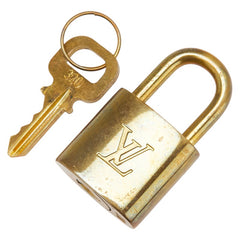 ルイ ヴィトン カデナ 南京錠 キー セット ゴールド メッキ レディース LOUIS VUITTON 【中古】