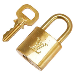 ルイ ヴィトン カデナ 南京錠 キー セット ゴールド メッキ レディース LOUIS VUITTON 【中古】