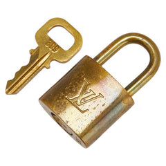 ルイ ヴィトン カデナ 南京錠 キー セット ゴールド メッキ レディース LOUIS VUITTON 【中古】