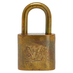 ルイ ヴィトン カデナ 南京錠 キー セット ゴールド メッキ レディース LOUIS VUITTON 【中古】