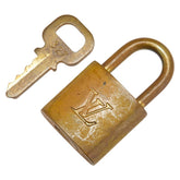 ルイ ヴィトン カデナ 南京錠 キー セット ゴールド メッキ レディース LOUIS VUITTON 【中古】