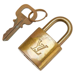 ルイ ヴィトン カデナ 南京錠 キー セット ゴールド メッキ レディース LOUIS VUITTON 【中古】