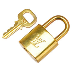 ルイ ヴィトン カデナ 南京錠 キー セット ゴールド メッキ レディース LOUIS VUITTON 【中古】
