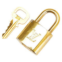 ルイ ヴィトン カデナ 南京錠 キー セット ゴールド メッキ レディース LOUIS VUITTON 【中古】
