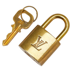 ルイ ヴィトン カデナ 南京錠 キー セット ゴールド メッキ レディース LOUIS VUITTON 【中古】