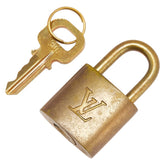 ルイ ヴィトン カデナ 南京錠 キー セット ゴールド メッキ レディース LOUIS VUITTON 【中古】