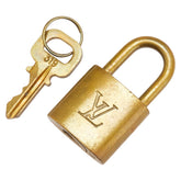 ルイ ヴィトン カデナ 南京錠 キー セット ゴールド メッキ レディース LOUIS VUITTON 【中古】
