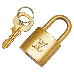 ルイ ヴィトン カデナ 南京錠 キー セット ゴールド メッキ レディース LOUIS VUITTON 【中古】