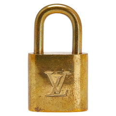 ルイ ヴィトン カデナ 南京錠 キー セット ゴールド メッキ レディース LOUIS VUITTON 【中古】