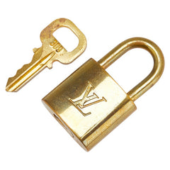 ルイ ヴィトン カデナ 南京錠 キー セット ゴールド メッキ レディース LOUIS VUITTON 【中古】