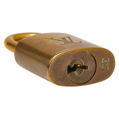 ルイ ヴィトン カデナ 南京錠 キー セット ゴールド メッキ レディース LOUIS VUITTON 【中古】