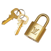 ルイ ヴィトン カデナ 南京錠 キー セット ゴールド メッキ レディース LOUIS VUITTON 【中古】