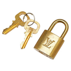 ルイ ヴィトン カデナ 南京錠 キー セット ゴールド メッキ レディース LOUIS VUITTON 【中古】