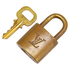 ルイ ヴィトン カデナ 南京錠 キー セット ゴールド メッキ レディース LOUIS VUITTON 【中古】
