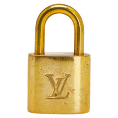 ルイ ヴィトン カデナ 南京錠 キー セット ゴールド メッキ レディース LOUIS VUITTON 【中古】