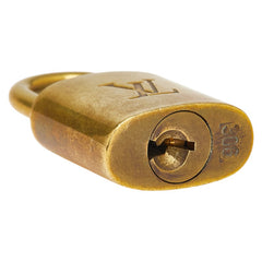 ルイ ヴィトン カデナ 南京錠 キー セット ゴールド メッキ レディース LOUIS VUITTON 【中古】