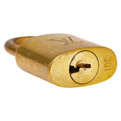 ルイ ヴィトン カデナ 南京錠 キー セット ゴールド メッキ レディース LOUIS VUITTON 【中古】