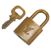 ルイ ヴィトン カデナ 南京錠 キー セット ゴールド メッキ レディース LOUIS VUITTON 【中古】