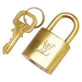 ルイ ヴィトン カデナ 南京錠 キー セット ゴールド メッキ レディース LOUIS VUITTON 【中古】
