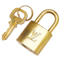 ルイ ヴィトン カデナ 南京錠 キー セット ゴールド メッキ レディース LOUIS VUITTON 【中古】
