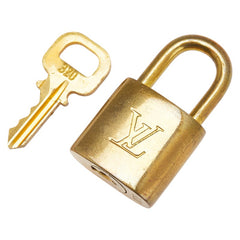 ルイ ヴィトン カデナ 南京錠 キー セット ゴールド メッキ レディース LOUIS VUITTON 【中古】