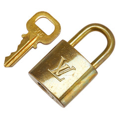 ルイ ヴィトン カデナ 南京錠 キー セット ゴールド メッキ レディース LOUIS VUITTON 【中古】